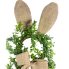 24" Greenery Bunny w/ Burlap Bow & Ears Wreath