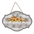 12" Wood Let's Stay Home Hanging Sign