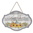 12" Wood Welcome to our Patch Hanging Sign