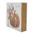 4" Painted Pumpkin Block Sign