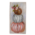 6" Painted Stacked Pumpkins Block