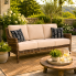 Torrence Silver Oak 3-Seater