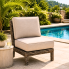 Torrence Silver Oak Armless Chair