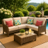 Torrence Silver Oak Right Loveseat