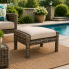 Torrence Silver Oak Ottoman