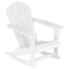 Outdoor Adirondack Rocking Chair-White