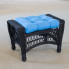 Aruba Black Ottoman