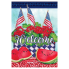 Watermelon & Flags Garden Flag