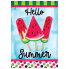 Watermelon Popsicle Garden Flag