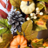24" Pumpkins and Pinecones Wreath