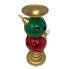 14" Double Jingle Bell Stack Candle Holder