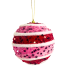 5" Pink & Red Sequin Ornament
