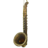10" Brass Saxophone w/ Glitter Ornament
