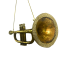 10" Brass Trumpet w/ Glitter Ornament