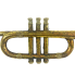 10" Brass Trumpet w/ Glitter Ornament