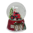 Santa on Tractor Snow Globe