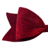 23" Velvet Red Bow