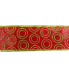 2.5" x 10yd Red & Gold Double Halo Ribbon