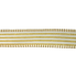 1.5" x10yd Gold Glitter Stripes on White Ribbon