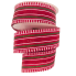 1.5" x 10yd Green/White/Red Stiped Ribbon