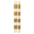 10" Ivory & Metallic Gold Stick Candles- Pack of 2
