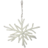 15" Flocked Snowflake Twig Ornament