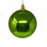 4" Shiny Ball Ornament - Lime Green