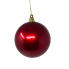 4" Pearl Ball Ornament - Red