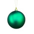 3.9" Matte Plastic Ball Ornament - Emerald Green