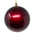 6" Pearl Ball Ornament - Burgundy