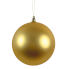 6" Matte Ball Ornament - Gold