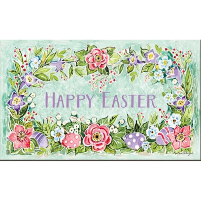 Joyful Easter Floor Mat Inventory Carolina Pottery