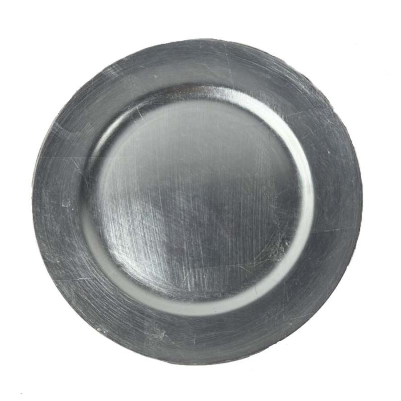 13" Charger Plate - Silver