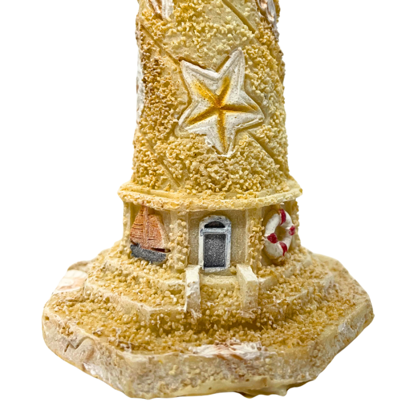 6.5" Resin Lighthouse w/ LED Blinking Light