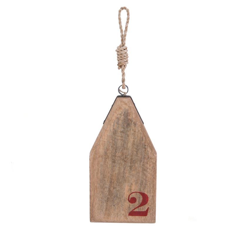 13" Wood Buoy Board Wall Hanging- # 2