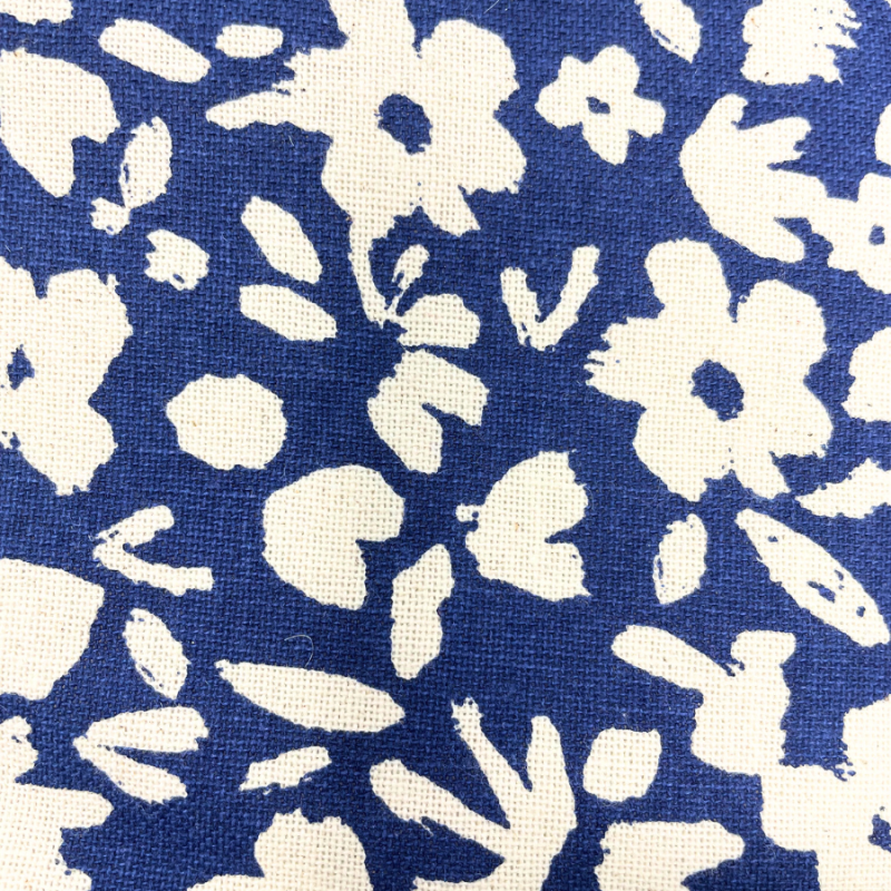 Navy Floral Hot Pad & Towel w/ Spatula Set