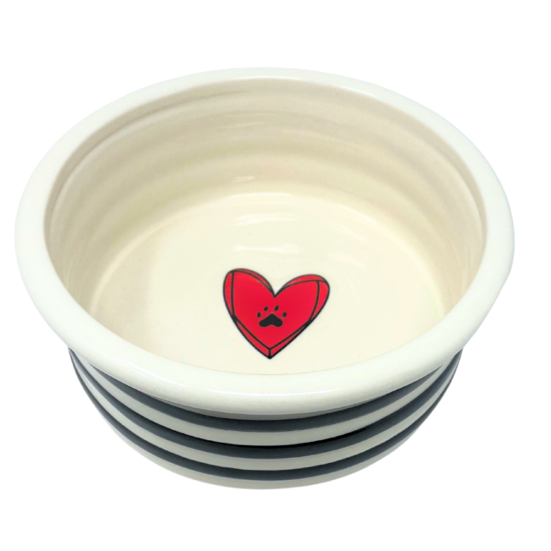 Black & White Stripe Bowl