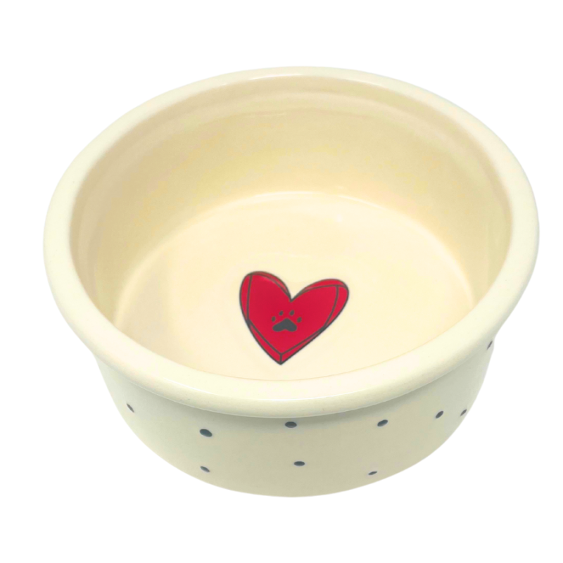 Black Dots Pet Bowl