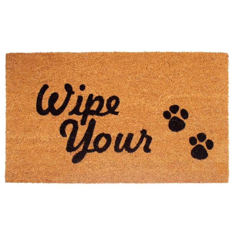 Wipe Your Paws Doormat | Coir Doormats | Carolina Pottery