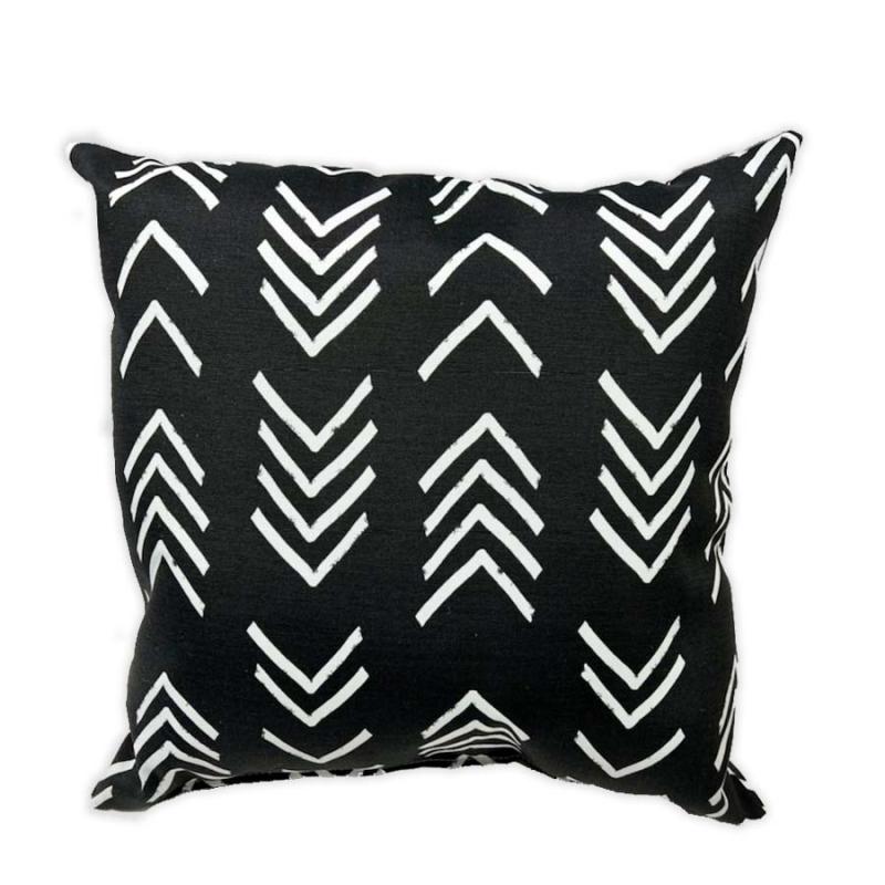 17" Bogolan Matte Outdoor Pillow