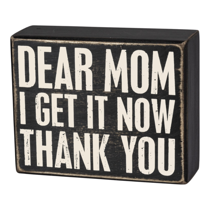 Dear Mom Wooden Sign