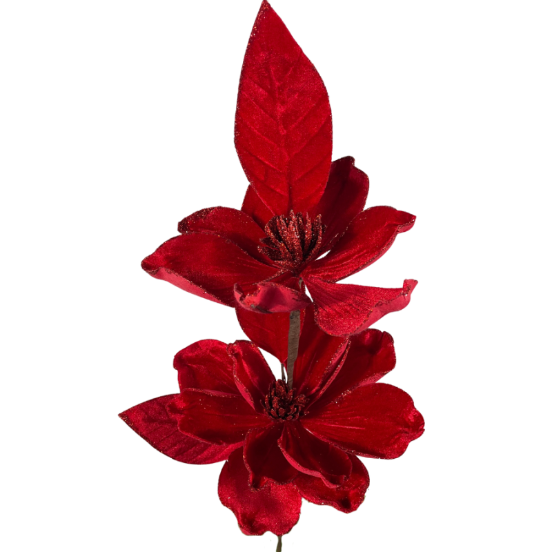 24" Velvet Magnolia Spray