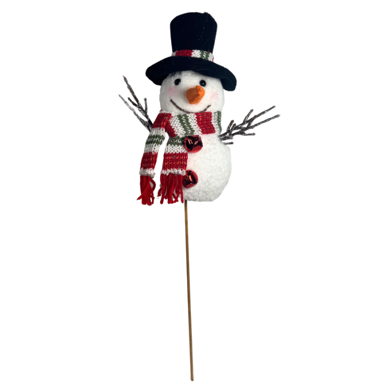 16" Snowman in Top Hat Pick