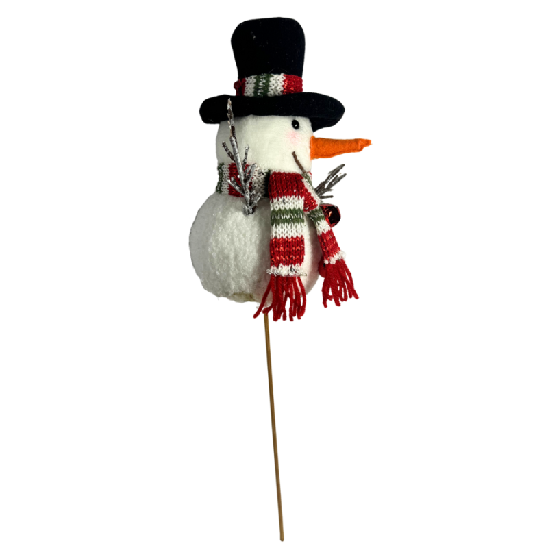16" Snowman in Top Hat Pick