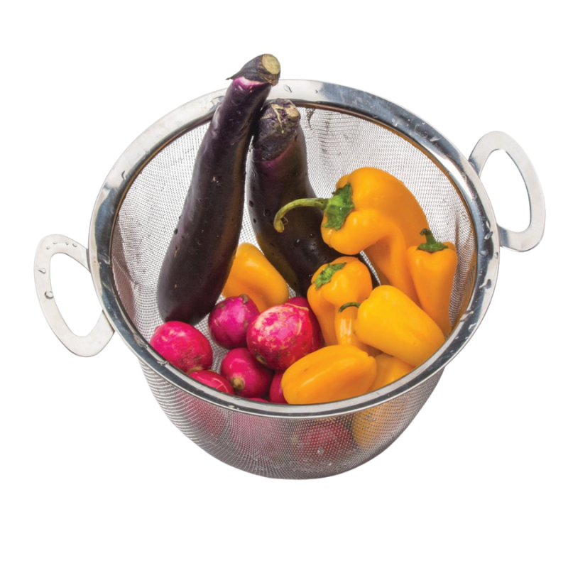 4qt Wide Rim Mesh Basket