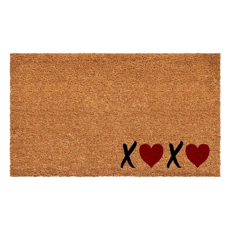 XOXO with Hearts Doormat