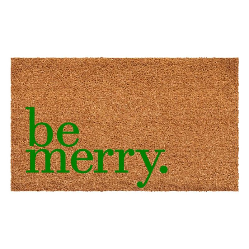 Be Merry Doormat- Green
