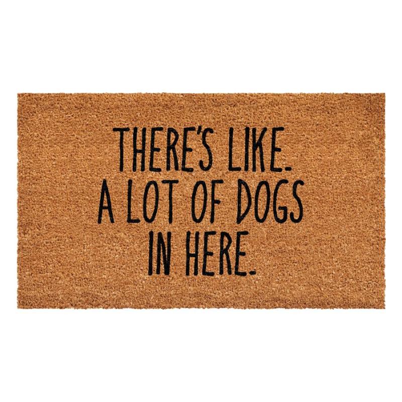 A Lot of Dogs in Here Doormat