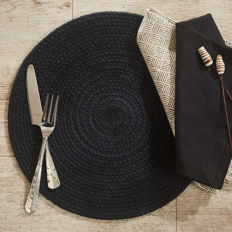 Essex Round Placemat - Black