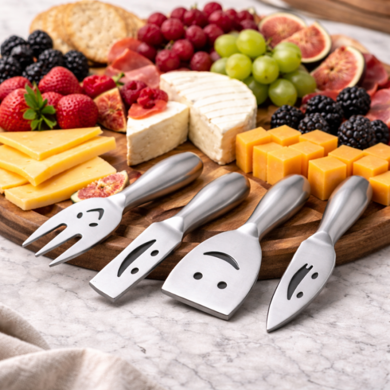 Smiley Cheese Knives